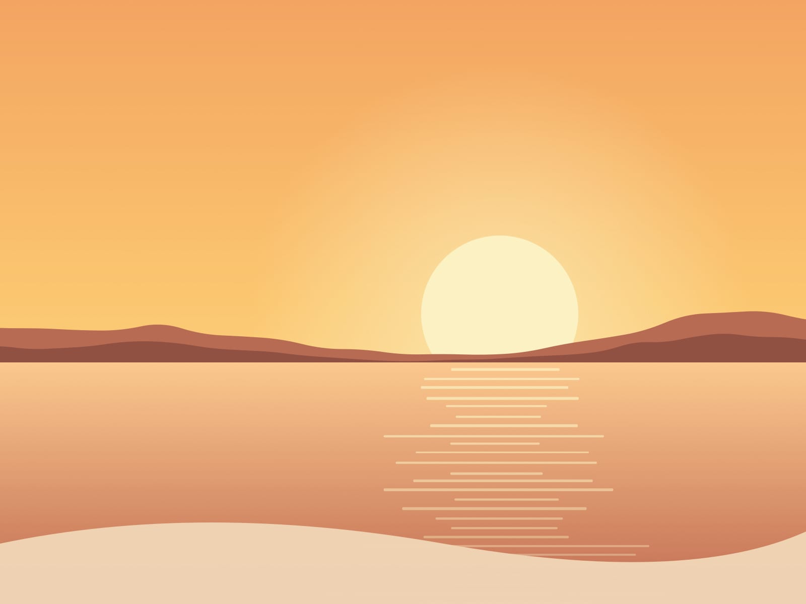Golden hour on the coast