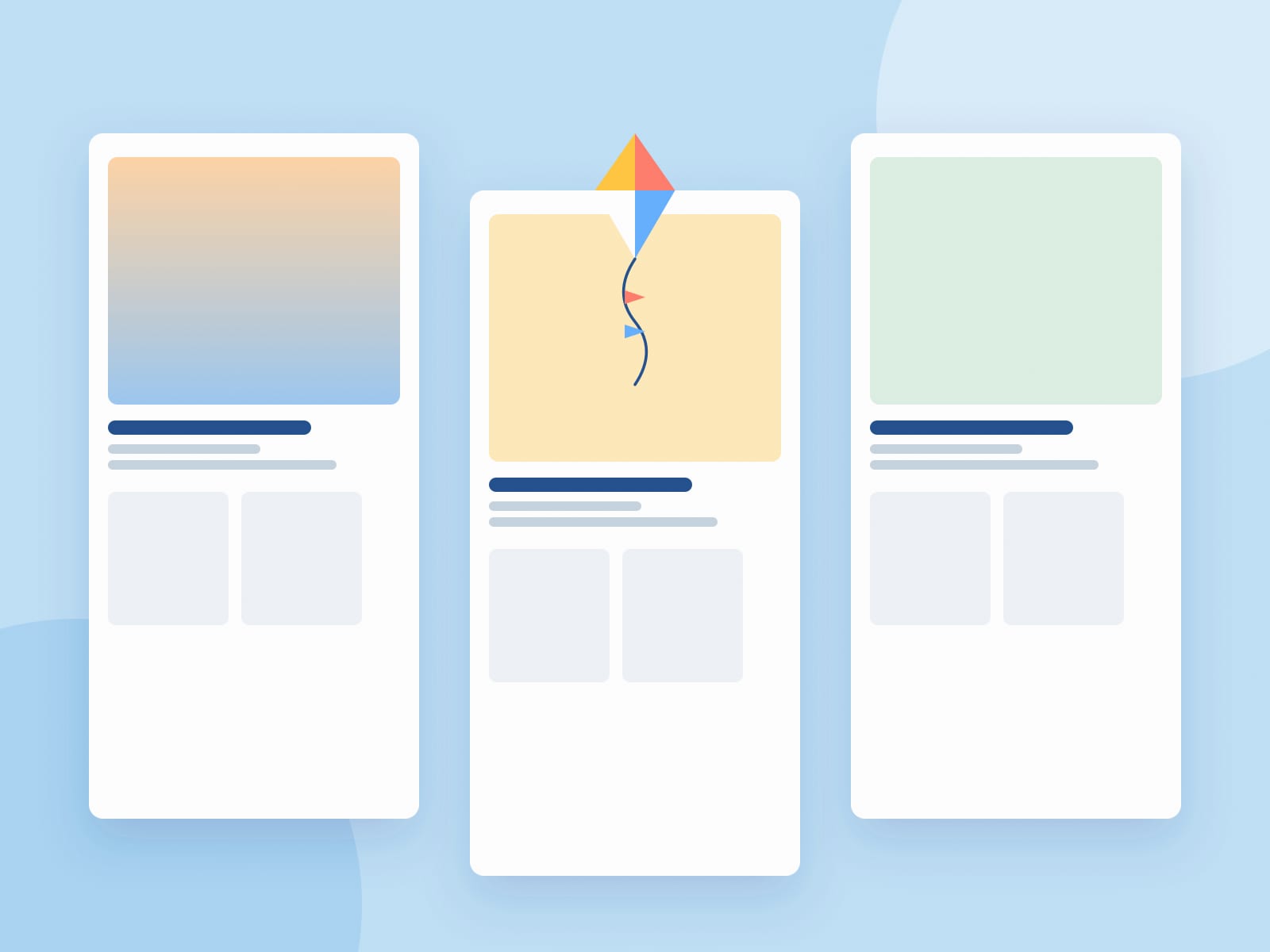 Kite Studio project page layouts